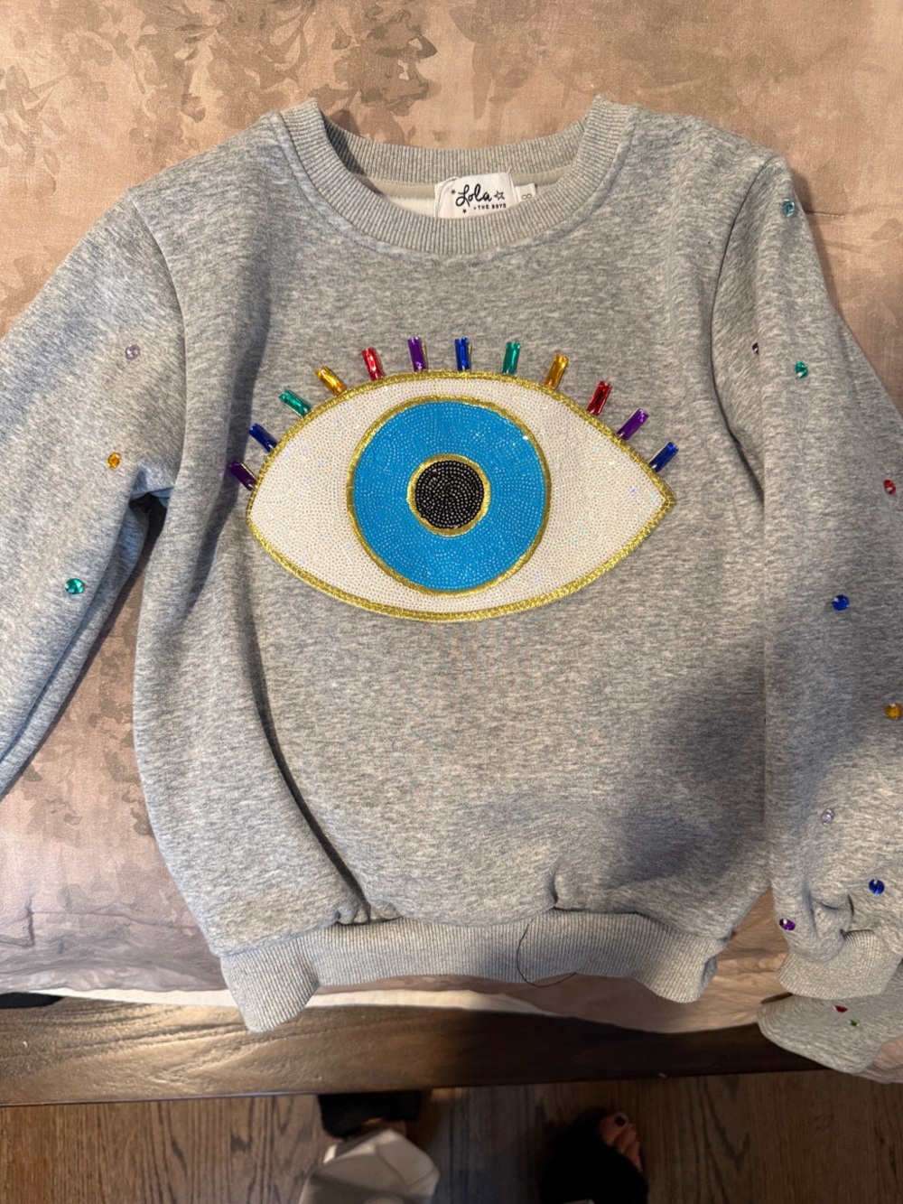 Lola + The Boys Evil Eye Sweatsuit Set